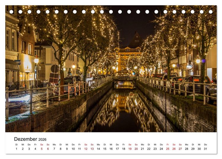 Produktbild: Buxtehude - Eine Perle in Niedersachsen (Tischkalender 2026 DIN A5 quer), CALVENDO Monatskalender
