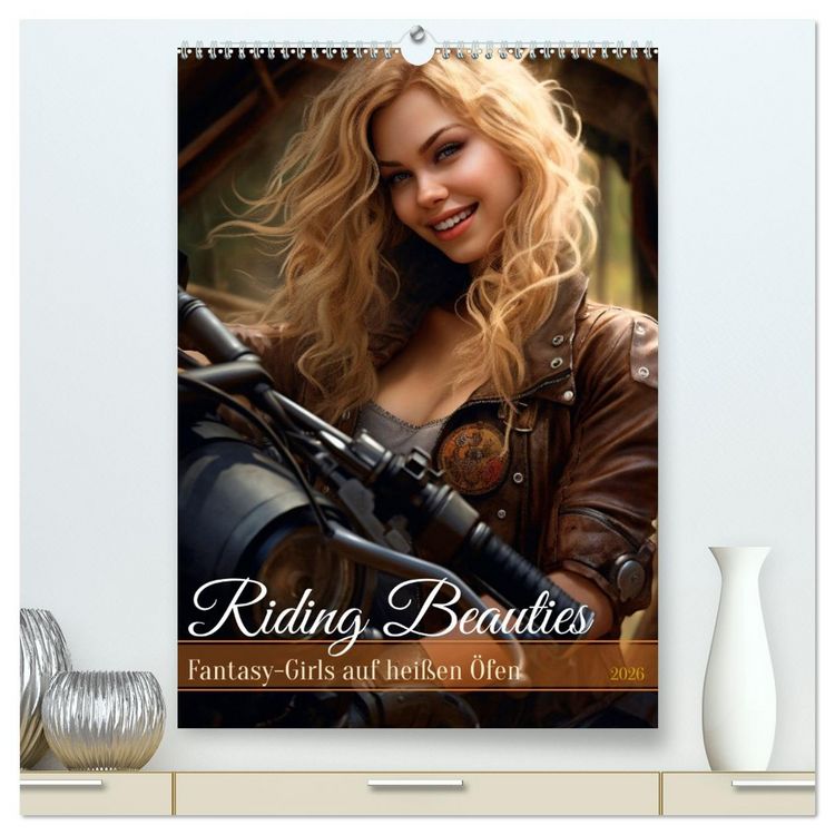Produktbild: Riding Beauties (hochwertiger Premium Wandkalender 2026 DIN A2 hoch), Kunstdruck in Hochglanz