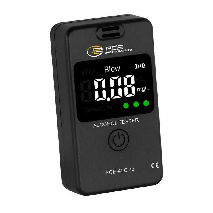 Produktbild: PCE Instruments PCE-ALC 40 Alkoholtester inkl. Display, Verschiedene Einheiten anzeigbar