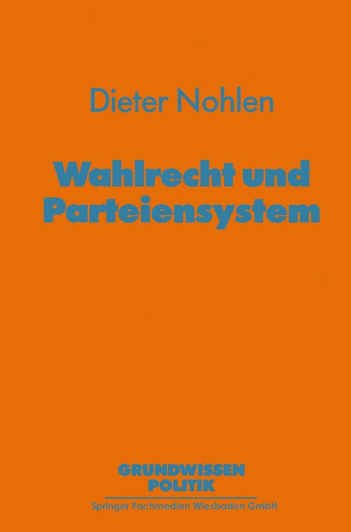 Produktbild: Wahlrecht und Parteiensystem