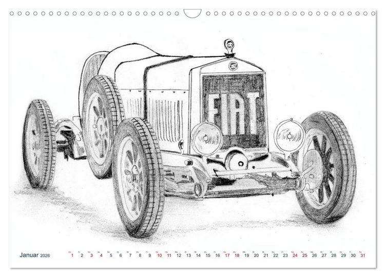 Produktbild: Vintage Sports Cars (Wandkalender 2026 DIN A3 quer), CALVENDO Monatskalender