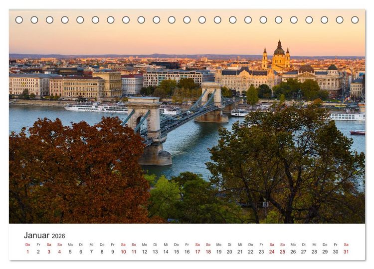 Produktbild: Br&uuml;cken - Die sch&ouml;nsten Br&uuml;cken der Welt. (Tischkalender 2026 DIN A5 quer), CALVENDO Monatskalender