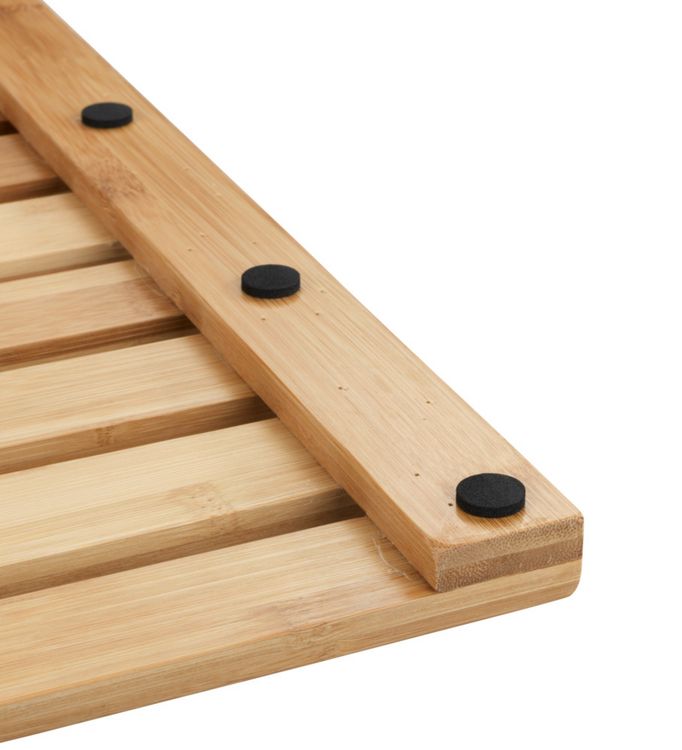 Produktbild: Baderost Mod. Indoor & Outdoor Bambus, 40 x 60 cm, mit rutschhemmender Unterseite