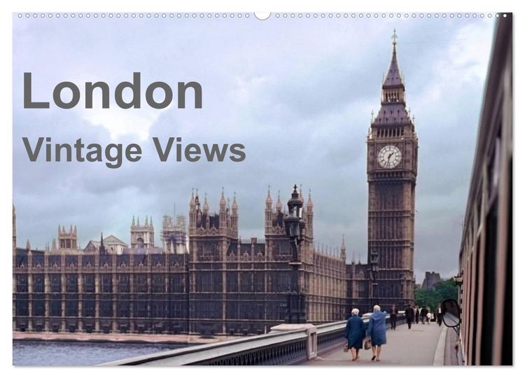 Produktbild: London - Vintage Views (Wandkalender 2026 DIN A2 quer), CALVENDO Monatskalender