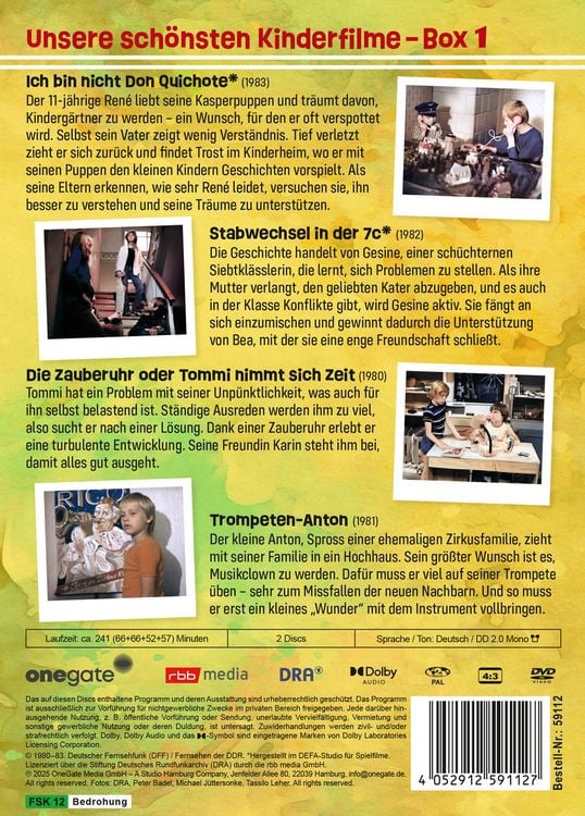 Produktbild: Unsere sch&ouml;nsten Kinderfilme - Box 1 [2 DVDs]