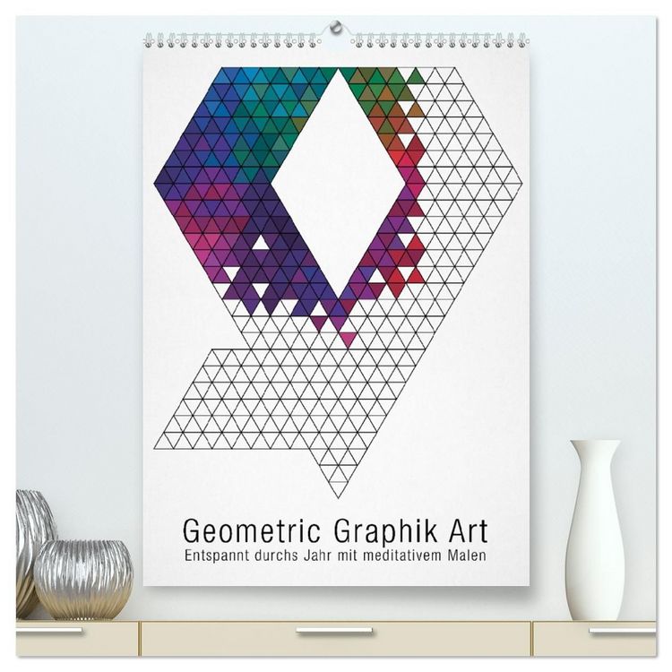 Produktbild: Geometric Graphik Art (hochwertiger Premium Wandkalender 2027 DIN A2 hoch), Kunstdruck in Hochglanz