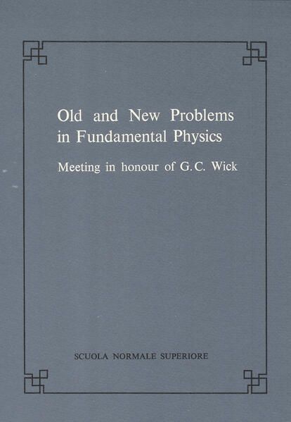 Produktbild: Old and new problems in fundamental physics