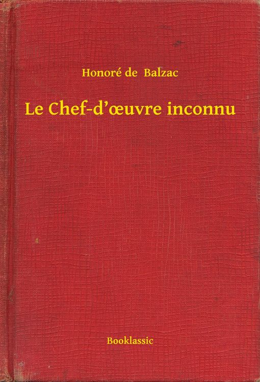 Produktbild: Le Chef-d'ouvre inconnu