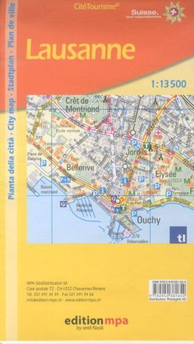 Produktbild: Lausanne Cit&eacute; Tourisme 1:13 500