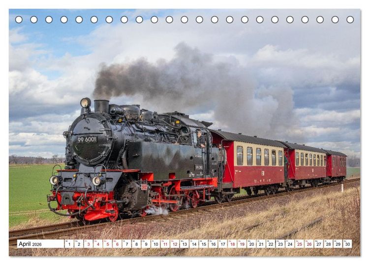 Produktbild: Selketalbahn im Harz (Tischkalender 2026 DIN A5 quer), CALVENDO Monatskalender