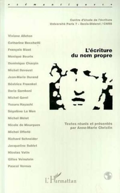 Produktbild: L'ecriture du nom propre