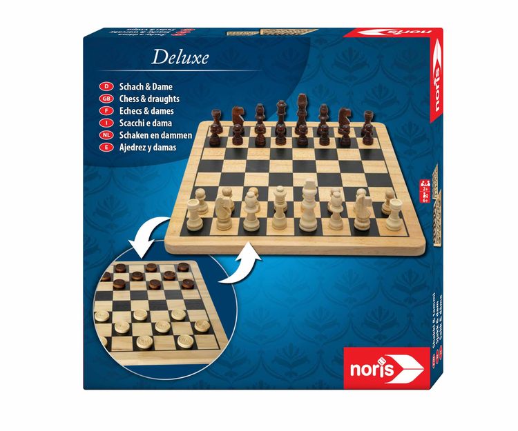 Produktbild: Deluxe Holz - Schach & Dame