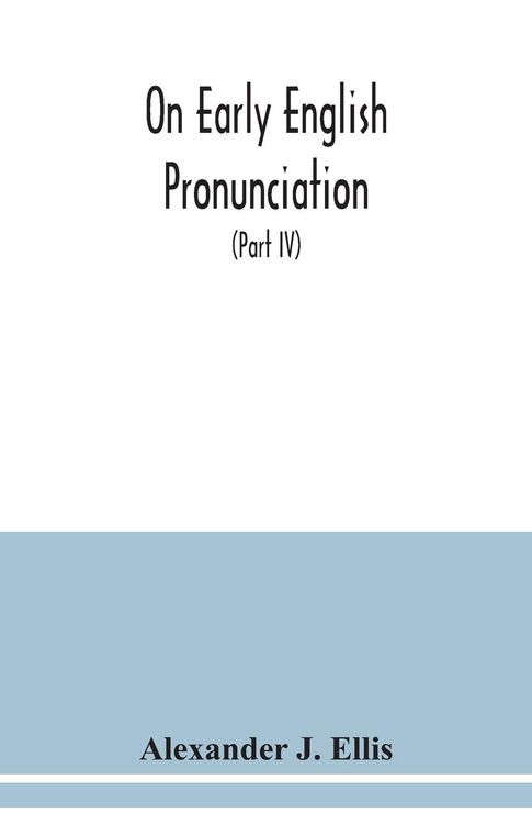 Produktbild: On early English pronunciation