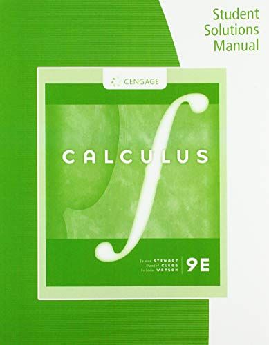 Produktbild: Student Solutions Manual, Chapters 12-16 for Stewart/Clegg/Watson's Multivariable Calculus, 9th