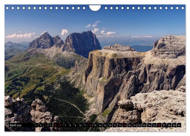 Produktbild: Die Dolomiten - Traumhafte Welt aus Stein (Wandkalender 2026 DIN A4 quer), CALVENDO Monatskalender