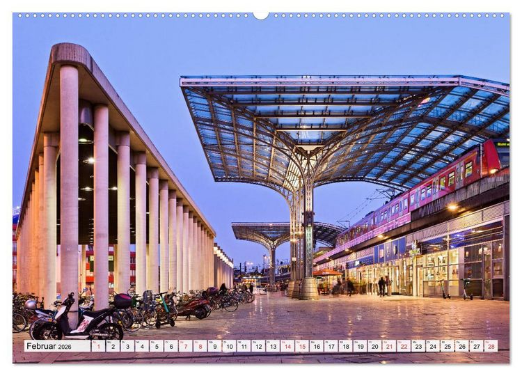 Produktbild: K&Ouml;LNER LICHTERZAUBER (hochwertiger Premium Wandkalender 2026 DIN A2 quer), Kunstdruck in Hochglanz