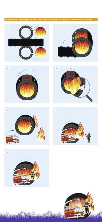 Produktbild: URSUS Laternenzeit Laternen-Bastelset Easy Line Feuerwehr