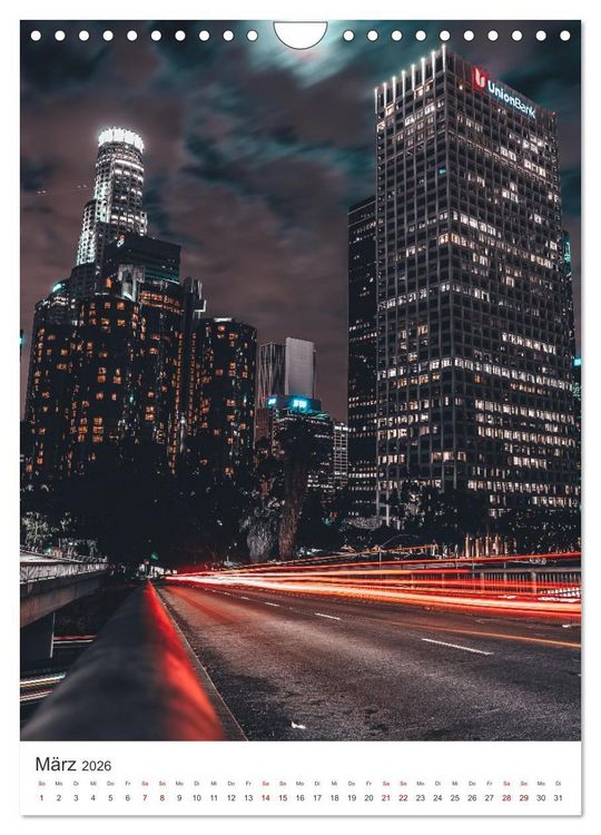 Produktbild: Los Angeles - Eine spannende Reise nach Kalifornien. (Wandkalender 2026 DIN A4 hoch), CALVENDO Monatskalender