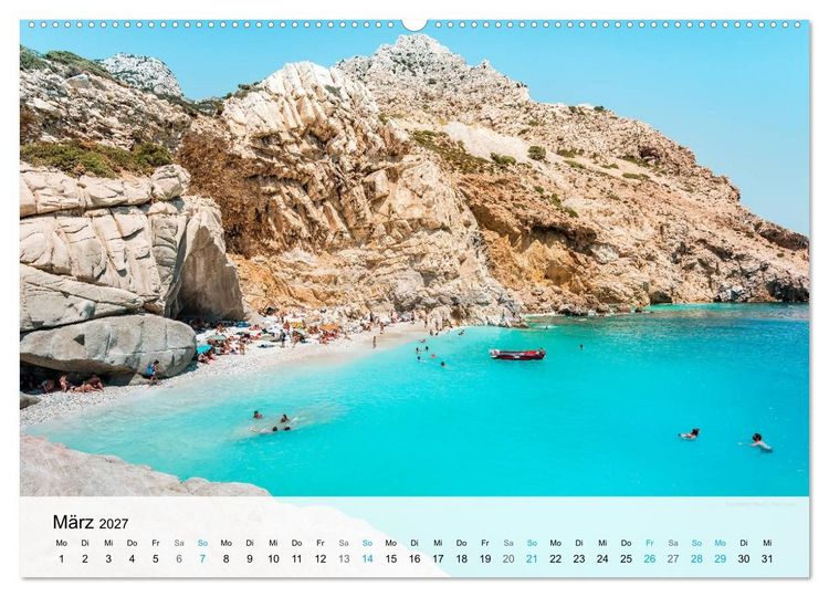 Produktbild: Griechenland - Inselparadies in Europa (Wandkalender 2027 DIN A2 quer), CALVENDO Monatskalender