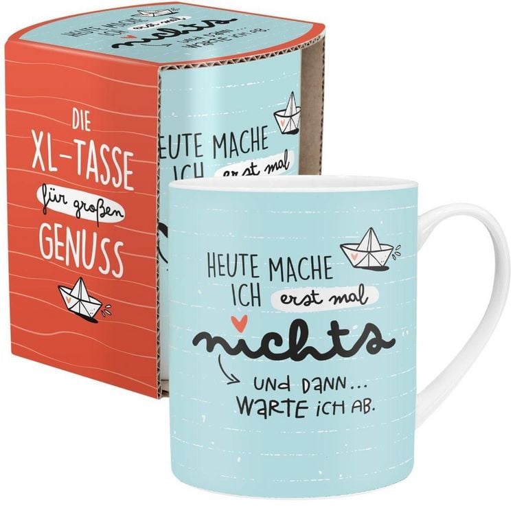Produktbild: Tasse "Heute mache ich erstmal nicht" XL