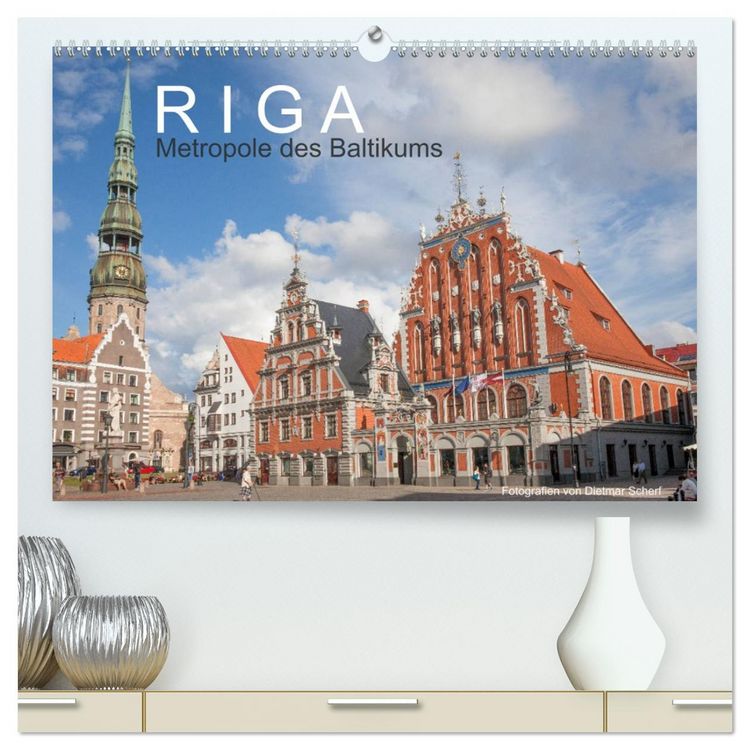 Produktbild: Riga - Metropole des Baltikums (hochwertiger Premium Wandkalender 2026 DIN A2 quer), Kunstdruck in Hochglanz