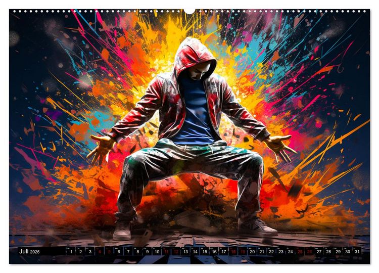 Produktbild: Color Dance Art (hochwertiger Premium Wandkalender 2026 DIN A2 quer), Kunstdruck in Hochglanz