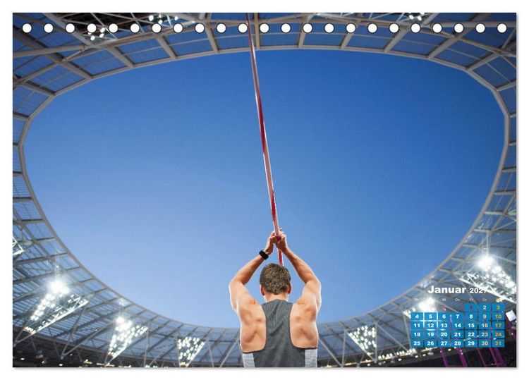 Produktbild: Faszination Leichtathletik: Schneller, h&ouml;her, weiter (Tischkalender 2027 DIN A5 quer), CALVENDO Monatskalender
