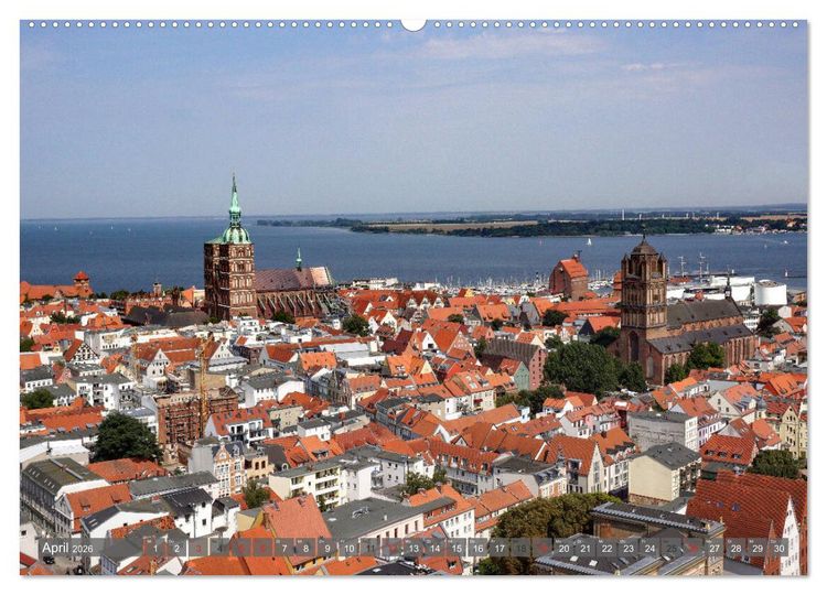 Produktbild: Stralsund - Perle der Ostsee (Wandkalender 2026 DIN A2 quer), CALVENDO Monatskalender