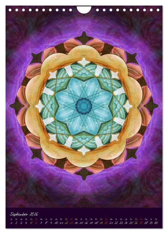 Produktbild: MANDALAS der Natur (Wandkalender 2026 DIN A4 hoch), CALVENDO Monatskalender