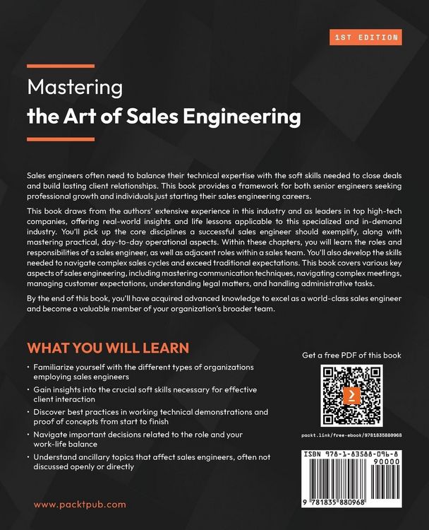 Produktbild: Mastering the Art of Sales Engineering