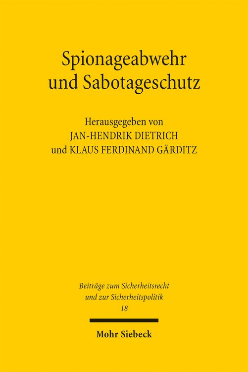 Produktbild: Spionageabwehr und Sabotageschutz