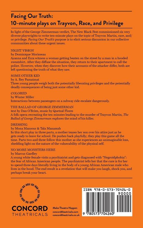 Produktbild: Facing Our Truth: Short Plays on Trayvon, Race, and Privilege