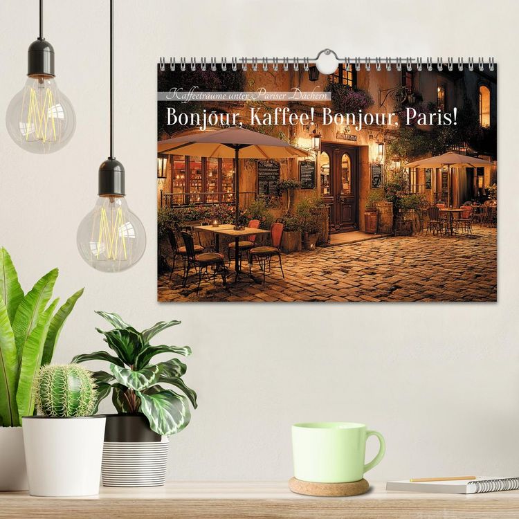 Produktbild: Bonjour, Kaffee! Bonjour, Paris! (Wandkalender 2027 DIN A4 quer), CALVENDO Monatskalender