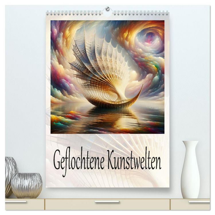 Produktbild: Geflochtene Kunstwelten (hochwertiger Premium Wandkalender 2026 DIN A2 hoch), Kunstdruck in Hochglanz