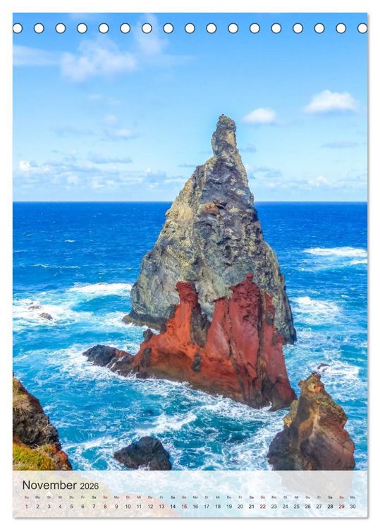 Produktbild: Madeira - Natur und Geschichte (Tischkalender 2026 DIN A5 hoch), CALVENDO Monatskalender