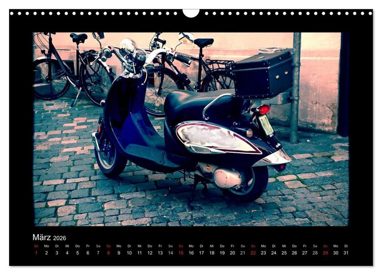Produktbild: Motorroller (Wandkalender 2026 DIN A3 quer), CALVENDO Monatskalender