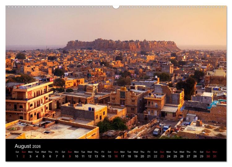 Produktbild: India - Magical Cities and Landscapes (High Quality Premium Wall Calendar 2026 DIN A2 landscape),CALVENDO 12 Month Wall Calendar