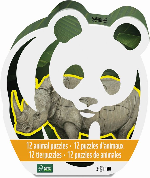 Produktbild: 12 Tierpuzzles (Puzzle)