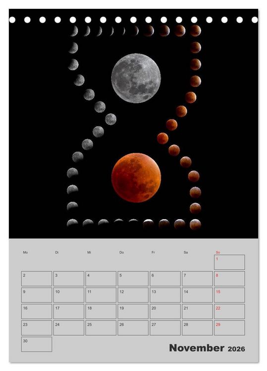 Produktbild: Wunderbares Universum (Tischkalender 2026 DIN A5 hoch), CALVENDO Monatskalender
