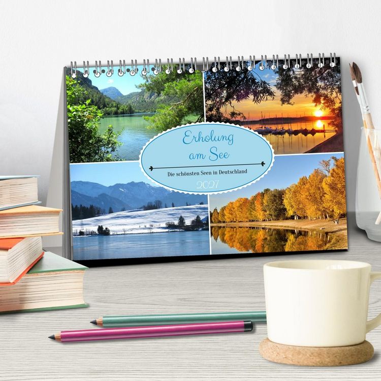 Produktbild: Erholung am See - Die sch&ouml;nsten Seen in Deutschland (Tischkalender 2027 DIN A5 quer), CALVENDO Monatskalender