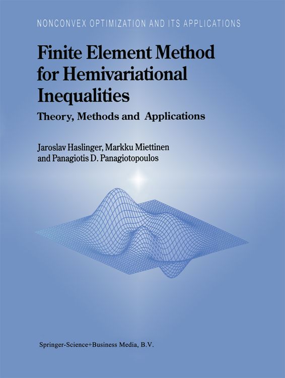 Produktbild: Finite Element Method for Hemivariational Inequalities