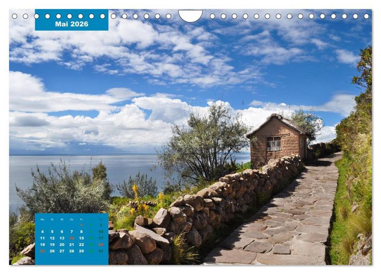 Produktbild: Erlebe mit mir das unverwechselbare Peru (Wandkalender 2026 DIN A4 quer), CALVENDO Monatskalender