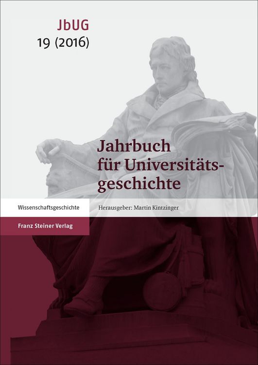 Produktbild: Jahrbuch f&uuml;r Universit&auml;tsgeschichte 19 (2016)