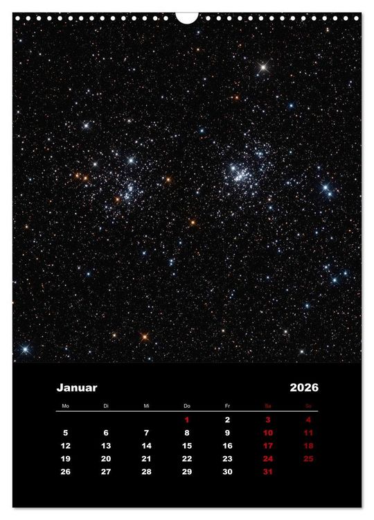 Produktbild: Das Universum (Wandkalender 2026 DIN A3 hoch), CALVENDO Monatskalender