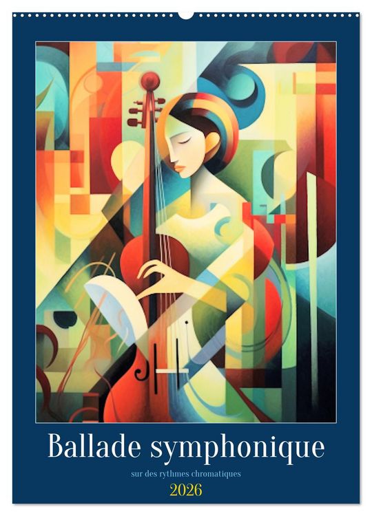 Produktbild: Ballade symphonique (Calendrier mural 2026 DIN A2 horizontal), CALVENDO calendrier mensuel