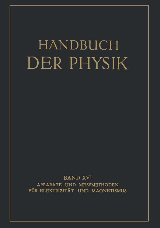 Produktbild: Apparate und Messmethoden f&uuml;r Elektrizit&auml;t und Magnetismus