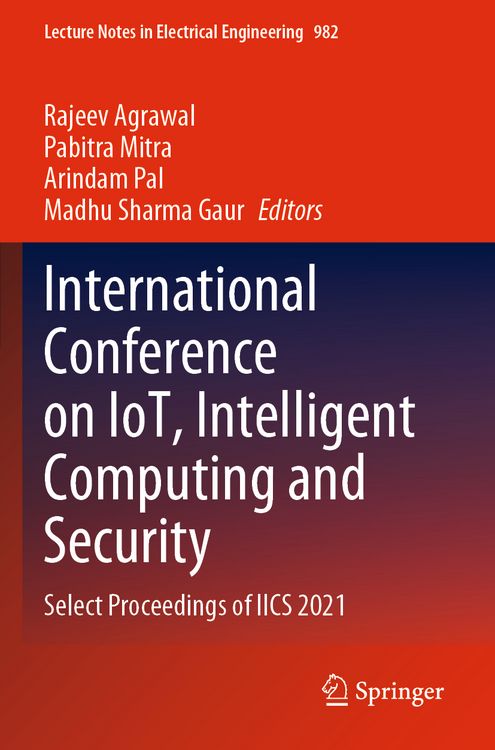 Produktbild: International Conference on IoT, Intelligent Computing and Security