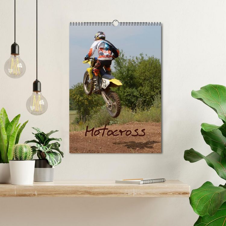 Produktbild: Motocross Terminplaner (Wandkalender 2026 DIN A3 hoch), CALVENDO Monatskalender