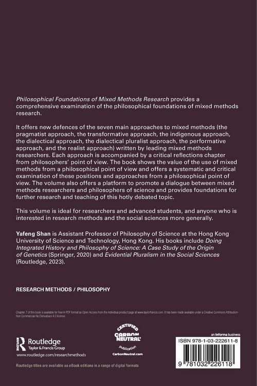 Produktbild: Philosophical Foundations of Mixed Methods Research