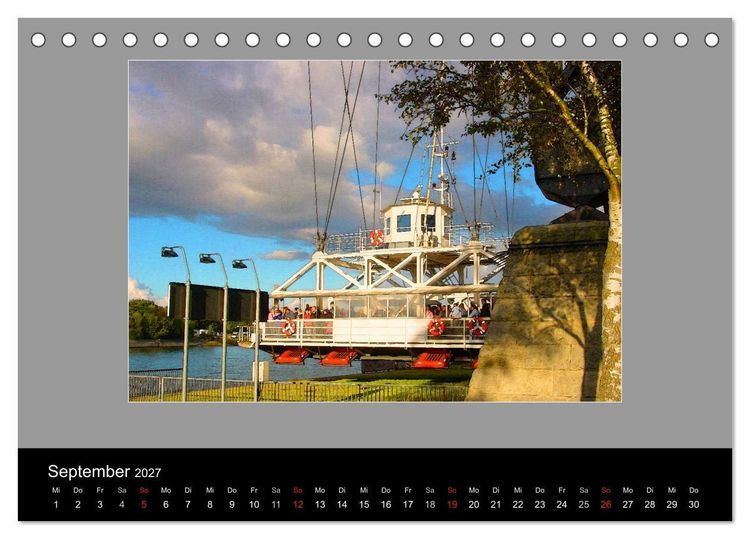 Produktbild: Am Nord- Ostsee-Kanal (Tischkalender 2027 DIN A5 quer), CALVENDO Monatskalender